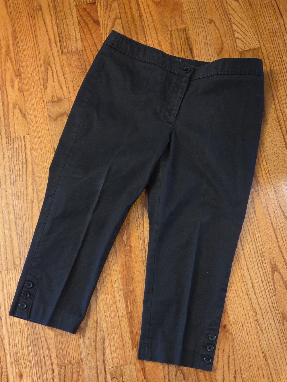 Talbots -The Perfect Skimmer- Black Cropped Pants Size: 12P